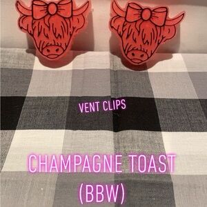 Baby cow vent clips for cars